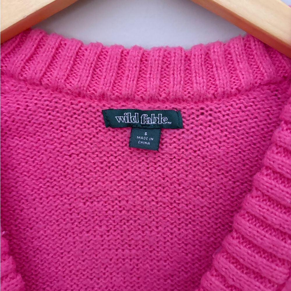 Wild Fable Pink and Blue V-Neck Sweaters Bundle size Small - Picture 5 of 9